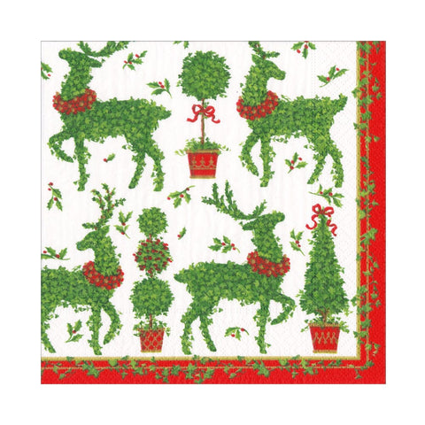 Luncheon Napkins Animal Topiaries (Caspari)