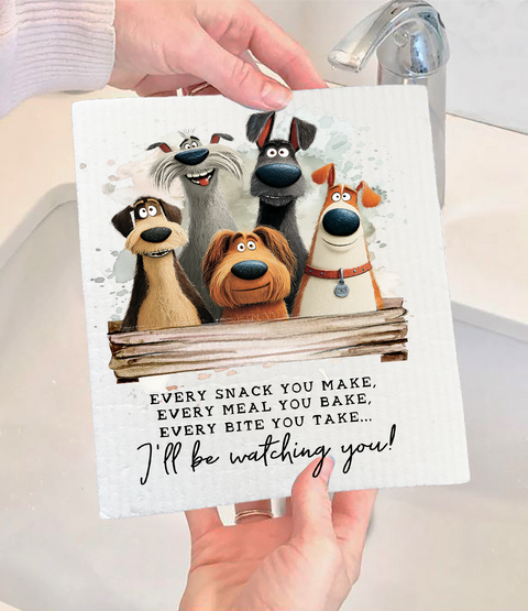 Dog Every Bite you Take Swedish Dishcloth (Avery Lane Gifts)