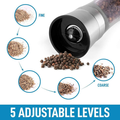 Salt and Pepper Grinder - Stainless Steel (Zulay)