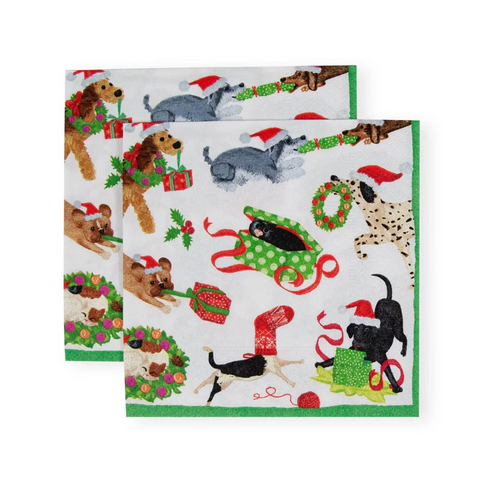 Luncheon Napkins Christmas Mischief (Caspari)