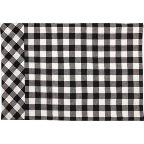 Vintage Check Black Placemat Set of 4 (VCH Brand)