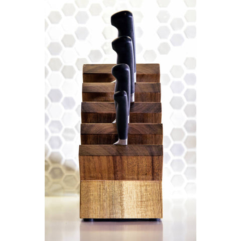 Next Level Magnetic Block With UV Light / Acacia (Messermeister)