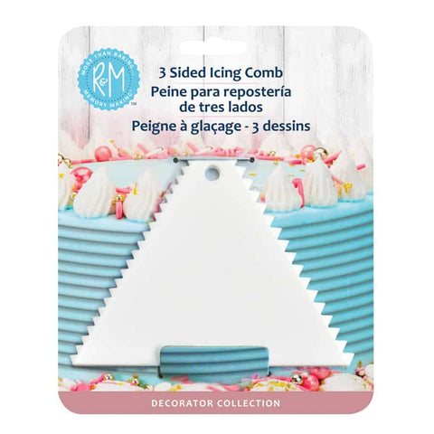 3 Sided White Icing Comb (More Than Baking)