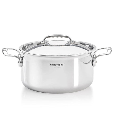 AFFINITY 5-ply Stainless Steel Stewpan: 11" (De Buyer)