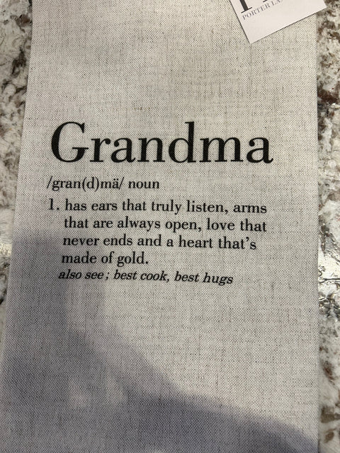 Grandma Tea Towel Natural (Porter Lane Home)