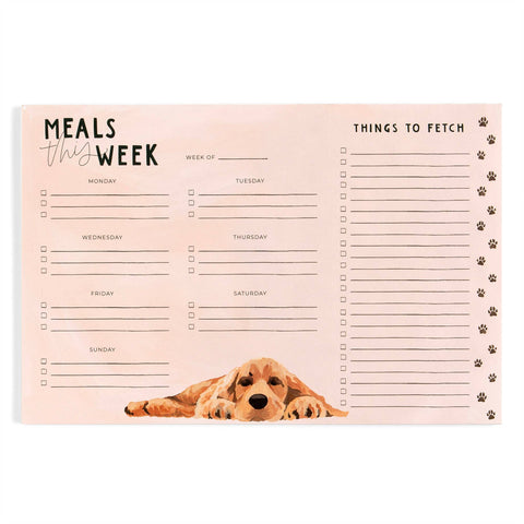 Things to Fetch Dogs Menu Market Notepad (1canoe2)