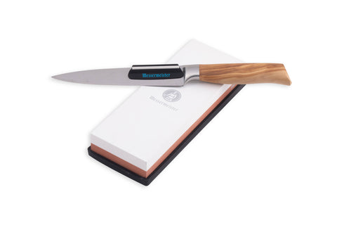 Two-Sided Water Stone - 1000 & 3000 Grit - Silicone Storage (Messermeister)