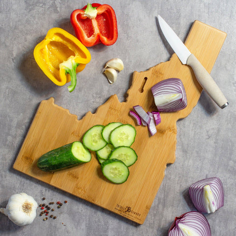 Idaho Cutting Board with Artwork by Wander on Words (Totally Bamboo)