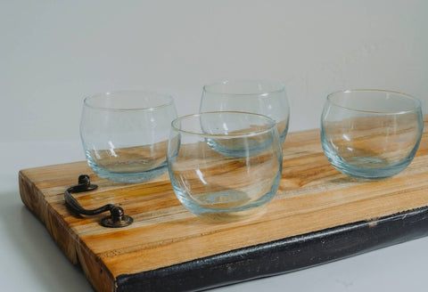 Moroccan Stemless Goblet - Clear: Clear (Verve Culture)