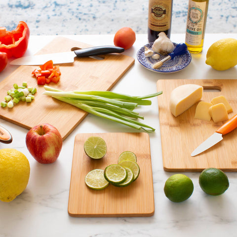3-Piece Bamboo Cutting Board Set (Totally Bamboo)