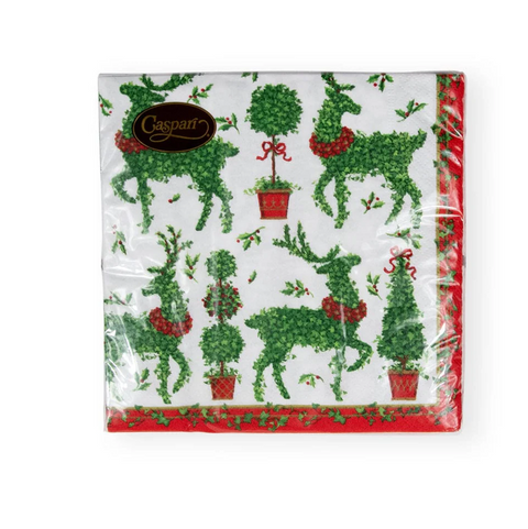 Luncheon Napkins Animal Topiaries (Caspari)