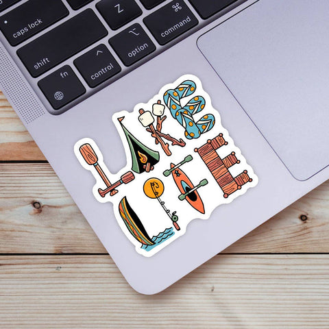 Lake Life Lettering Sticker (Big Moods)