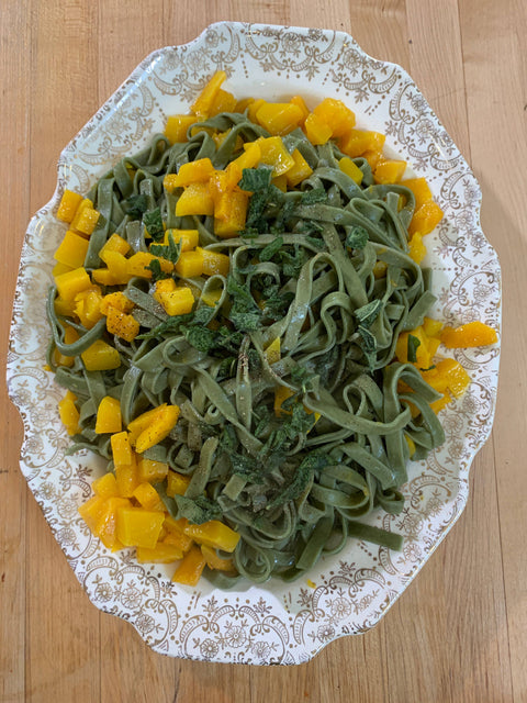 Spinach Fettuccine (Valente Pasta)