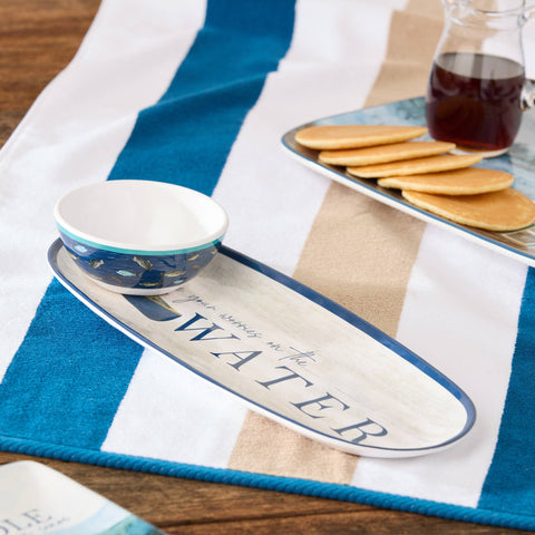 Wake At The Lake Melamine Chip & Dip Set (Certified International)