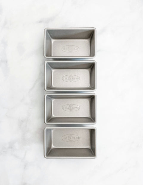 Mini Bread Loaf Pans Set of 4 (USA Pan)