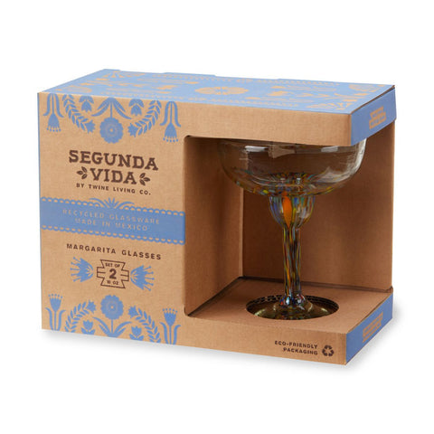 Artistico Recycled Margarita Glass set (Twine)