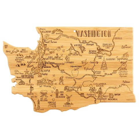 Destination Washington Cutting Board (Totally Bamboo)