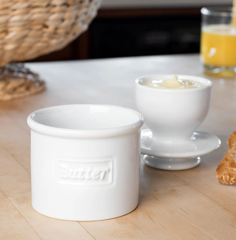 Butter Bell White Cafe Retro (Butter Bell Crock)