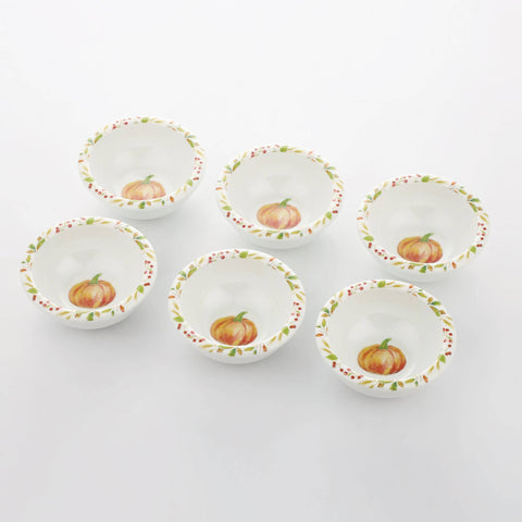 6-Piece Pumpkin 3 3/8" Mini Bowl (Supreme Housewares)