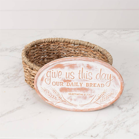 Bread Warmer Basket With Stone (Audrey's)