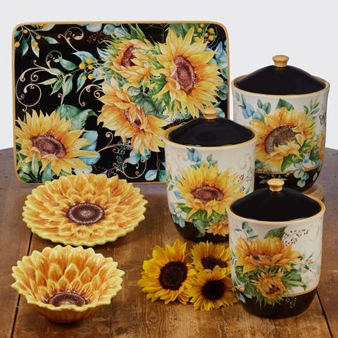 Sunflower Fields 3-D Sunflower Ice Cream Bowl (Certified International)