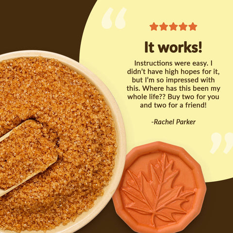 Brown Sugar Saver - Maple Leaf Design (JBK Pottery)