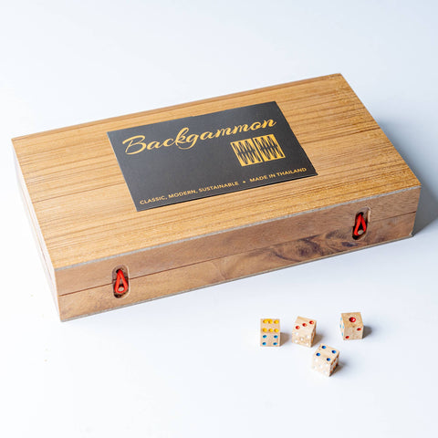 Backgammon Mangowood Game Set (Verve Culture)