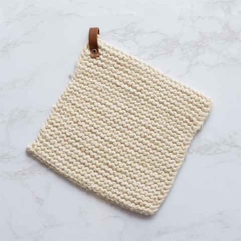 Knitted Pot Holder - Natural (Audrey's)