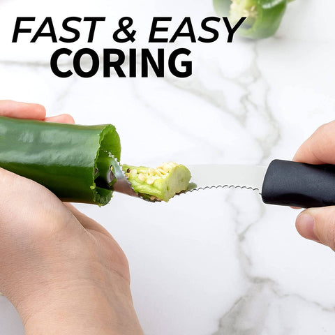 2-in-1 Jalapeno Corer Tool - Stainless Steel (Zulay)