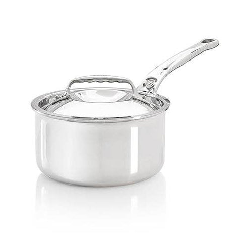 AFFINITY 5-ply Stainless Steel Saucepan: 8" 2.64 Q (De Buyer)