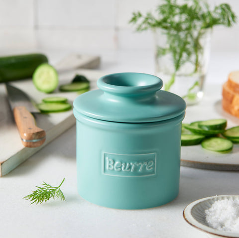 Butter Bell Cafe Matte Aqua (Butter Bell Crock)