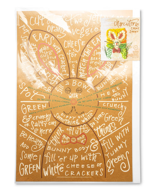 Charcuterie Cheat Sheet | Bunny (Color Box Design & Letterpress)