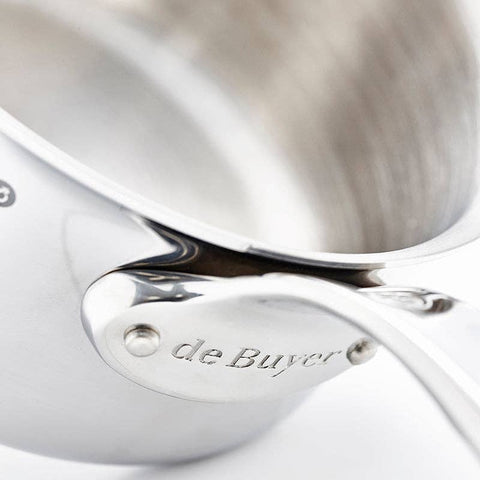 AFFINITY 5-ply Stainless Steel Saucepan: 8" 2.64 Q (De Buyer)