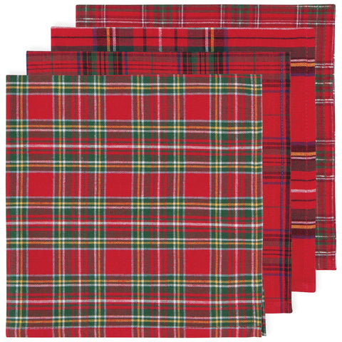 Christmas Plaid Woven Napkins (Danica)