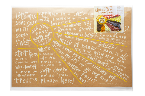 Charcuterie Cheat Sheet | Sunburst (Color Box Design & Letterpress)