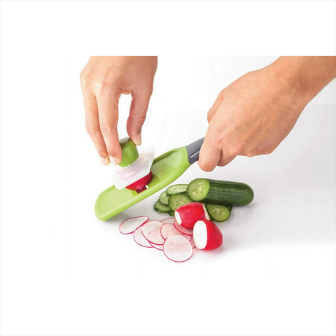 Green Mini Mandoline for Vegetables with Protective Guard (Joie)