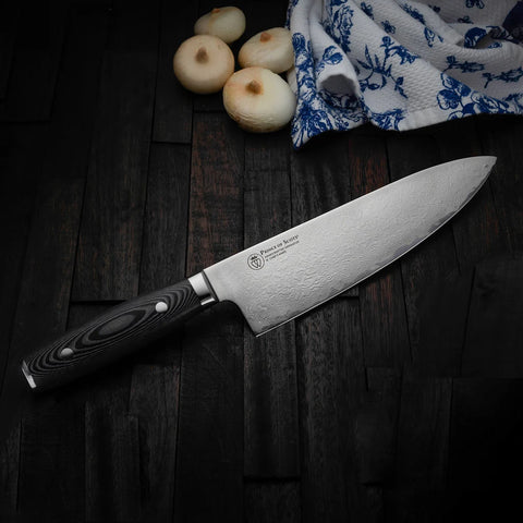 8" Damascus Chef's Knife (Prince of Scots)