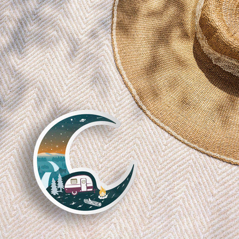 Half Moon RV Camping Sticker (Sentinel Supply)