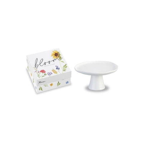 Bloom Pedestal White Small (Rosanna Imports)