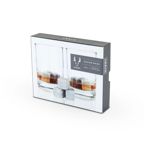 Glacier Rocks Soapstone Cube Set of 9 (Viski)