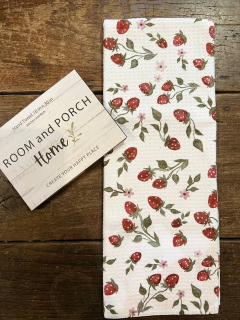Strawberry Vines Hand/Tea Towel (ROOM and PORCH)