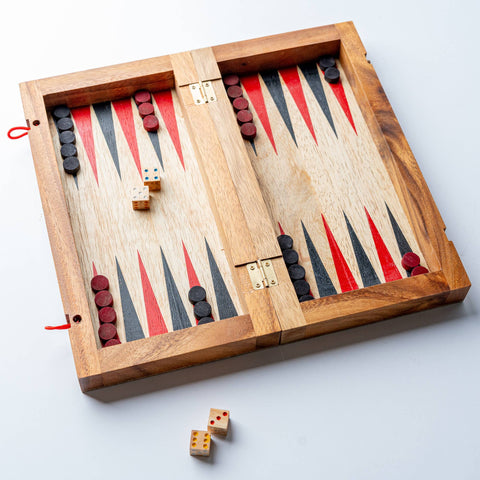 Backgammon Mangowood Game Set (Verve Culture)