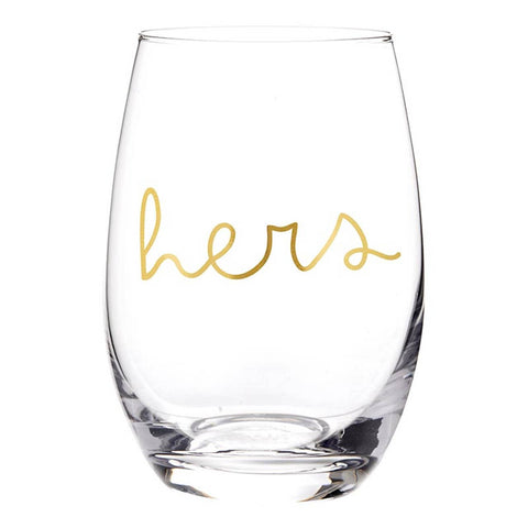 DOF + Stemless Wine Glassware Set - His/Hers (Santa Barbara)