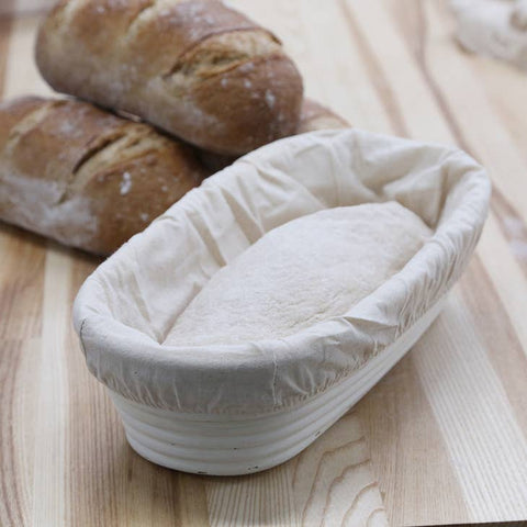 Oblong Proofing Basket with Liner (Breadtopia)