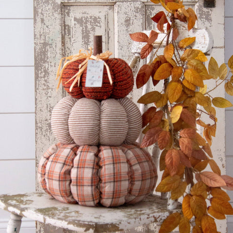 Stacked Knit Pumpkins (Audrey's)