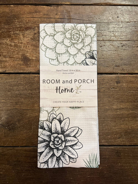 Succulent Hand/Tea Towel (ROOM and PORCH)