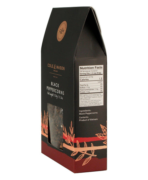 Black Peppercorns Box Refill 5.3oz (Cole & Mason)