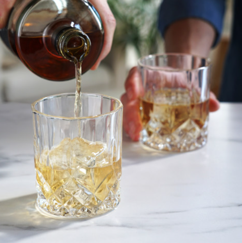 Admiral Stemless Crystal Lowball Tumblers - Set of 2 (Viski)