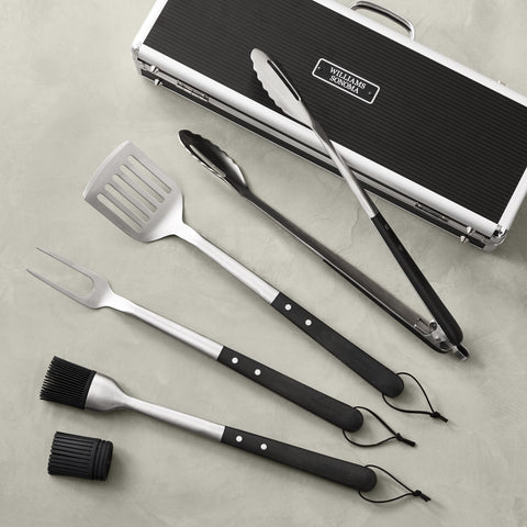 Black-Handled BBQ Tool Set with Storage Case (Williams Sonoma)