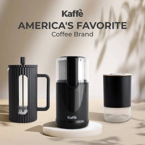 Electric Blade Coffee Grinder with Removable Cup (4.5 oz) – Black (Kaffe)